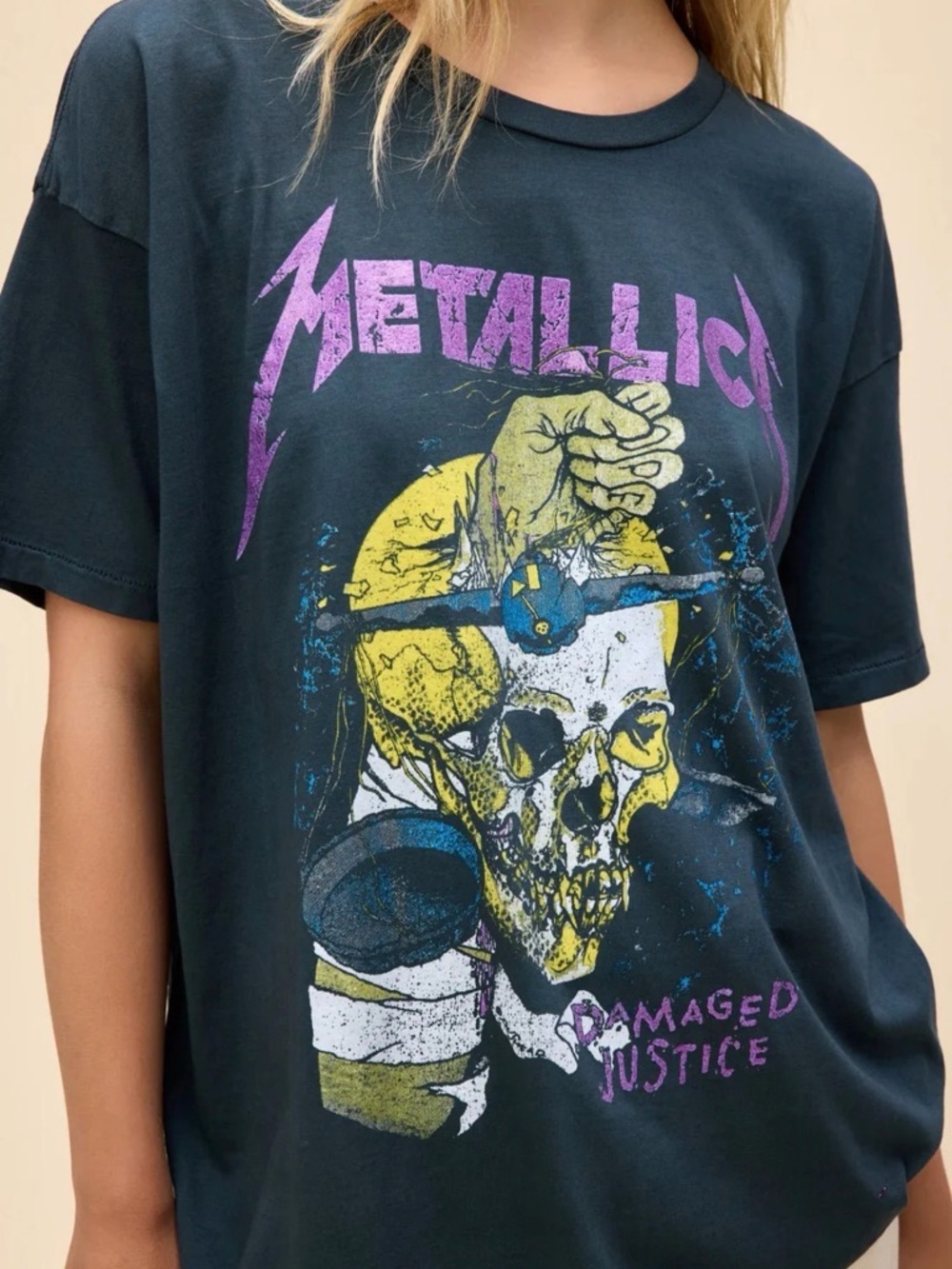 Daydreamer Metallica Damaged Justice NWOT 24 x 28”